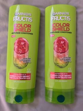 Brand New (2) Garnier Fructis Color Shield Anti-Fade Conditioner, Vegan Formula